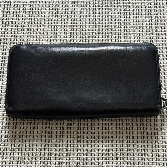 Coach Black Full Zip Leather Wallet - Picture 3 of 8